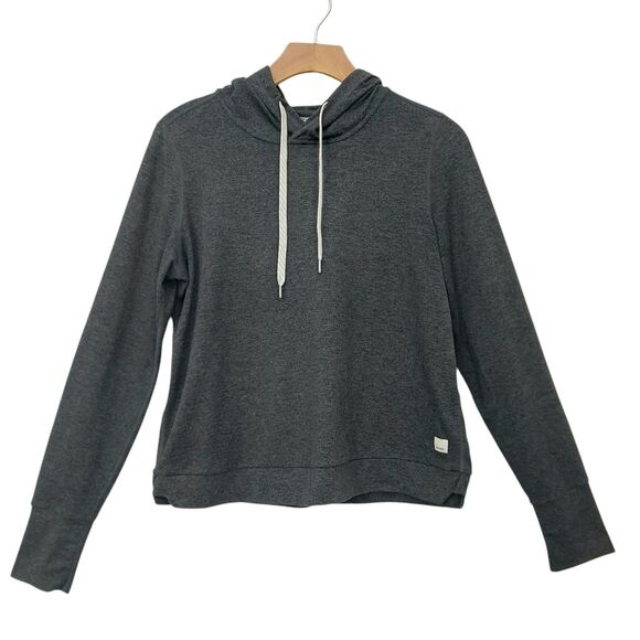Vuori Halo Essential Hoodie Womens Small Gray Soft Gym Performance Activewear - Picture 1 of 9